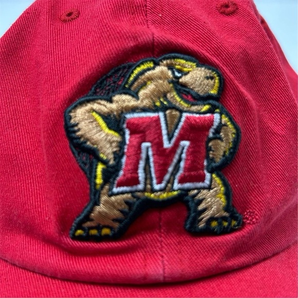 Maryland Terrapins Unisex Red Adjustable Baseball Cap by '47 - Picture 2 of 9